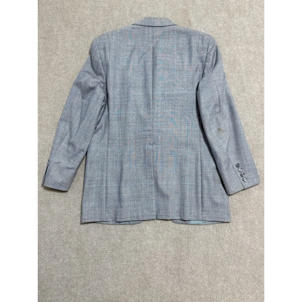Vintage Anderson Little Suit Mens Medium Gray Wool Plaid 2 Piece Made USA 70s‎